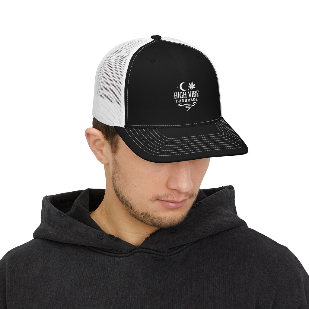 High Vibe Handmade Logo Snapback Trucker Cap — Embroidered