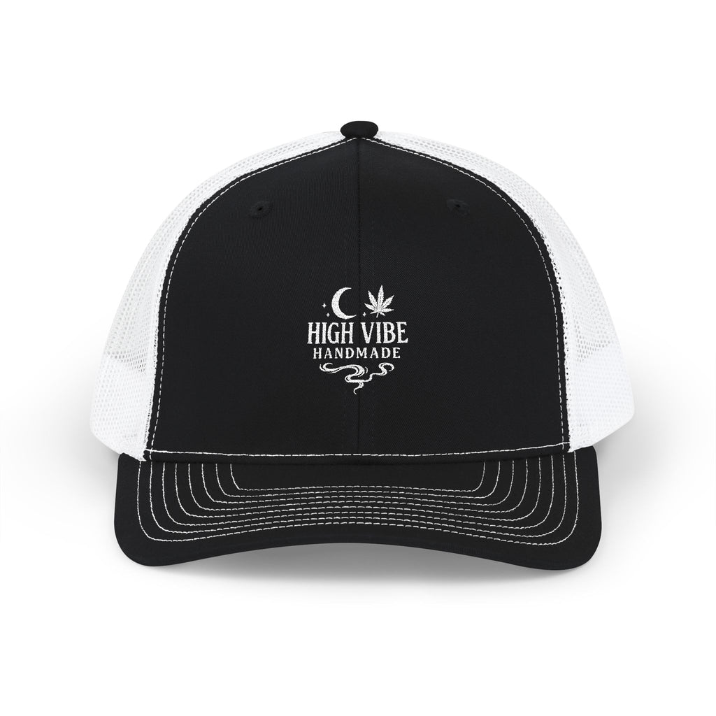 High Vibe Handmade Logo Snapback Trucker Cap — Embroidered