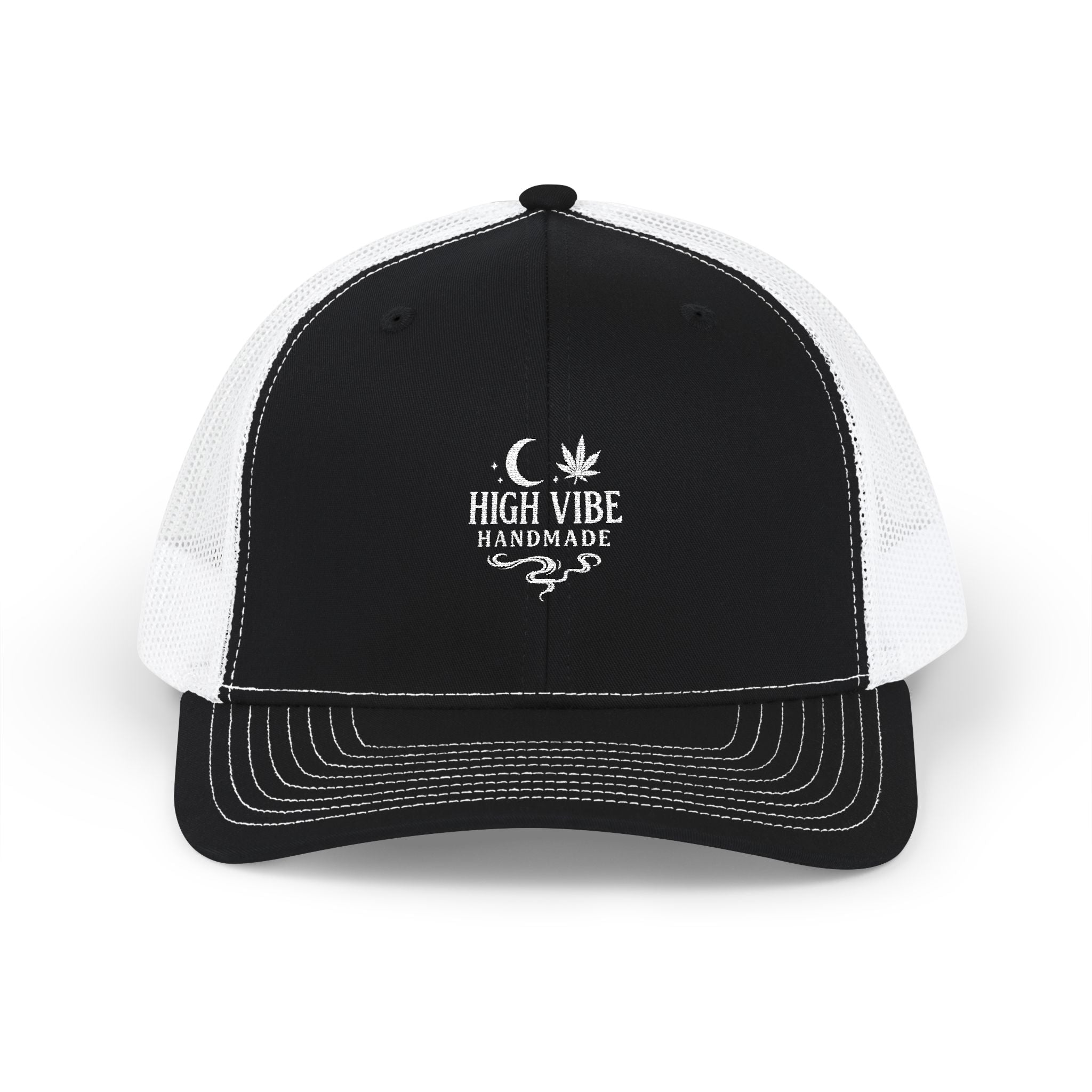 High Vibe Handmade Logo Snapback Trucker Cap — Embroidered